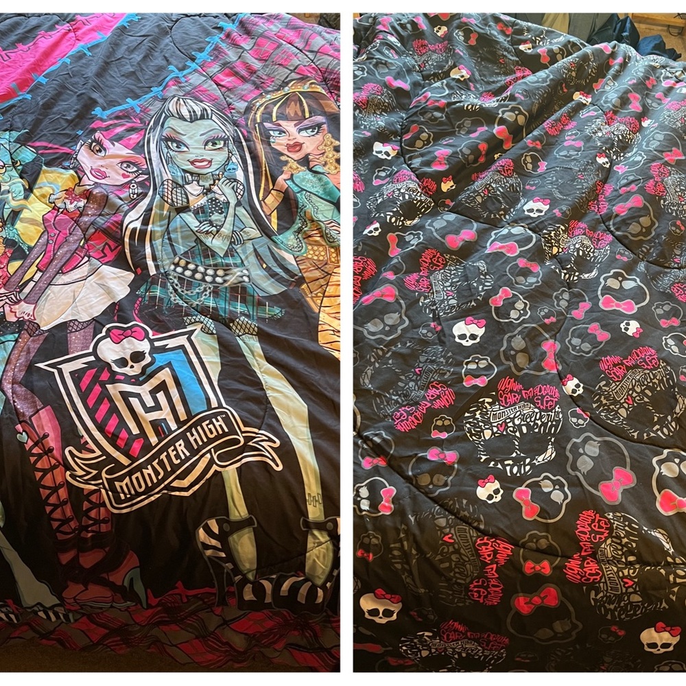 Monster High twin size bedding